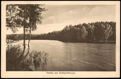 Ansichtskarte Steglitz-Berlin Partie am Schlachtensee 1910