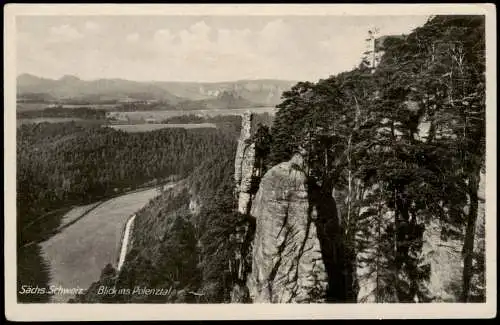 Hohnstein (Sächs. Schweiz) Sächsische Schweiz Blick ins Polenztal 1930