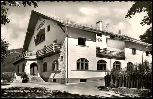 Ansichtskarte Schönberg im Stubaital Alpengasthof Jagerhof 1968