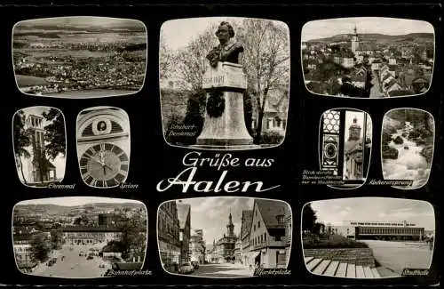 Ansichtskarte Aalen Stadtteilansichten 1963