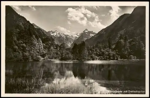 Ansichtskarte Oberstdorf (Allgäu) Christlessee mit Trettachspitze 1940