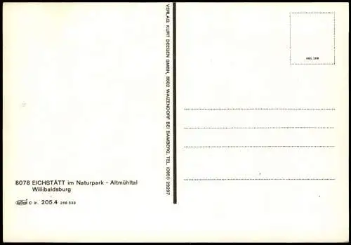 Ansichtskarte Eichstätt Willibaldsburg im Naturpark Altmühltal 1975