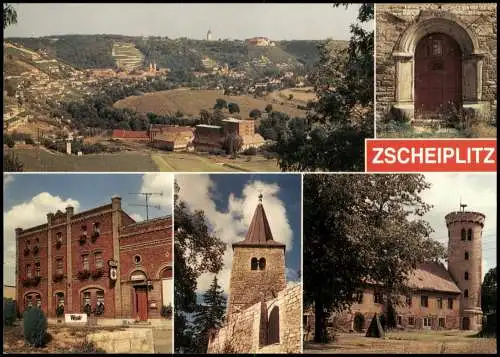 Zscheiplitz-Freyburg Unstrut   Gasthaus Ptetzsch Blick ins Unstruttal 1995