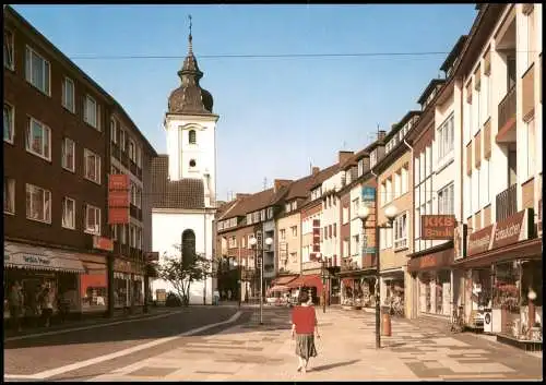 Dinslaken Duisburger Straße, Fußgängerzone, Geschäfte Bank uvm. 1980