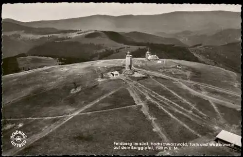 Feldberg (Schwarzwald) Luftbild Feldberg (1500m) Schwarzwald 1962