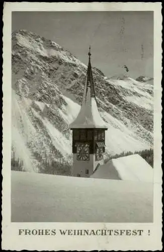 Ansichtskarte  Weihnachten - Christmas Kirche im Schnee 1934