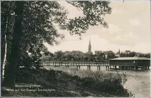 Rastenburg (Ostpreußen) Kętrzyn Blick auf das Evangel. Schülerheim. 1934