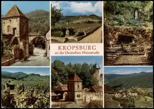 Sankt Martin Pfalz Kropsburg Kropfsegg  Deutschen Weinstraße (Mehrbild-AK) 1970