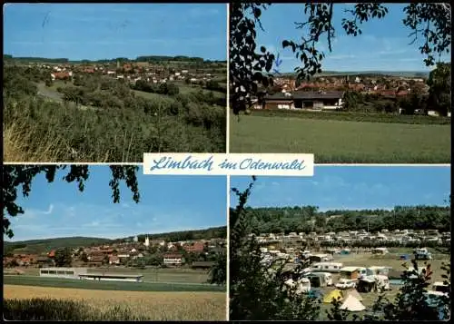 Limbach (Westerwald) Ortsansichten Mehrbild-AK 6951 Limbach Ortsteile 1980