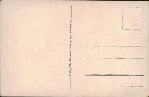 Flensburg Nordertor Strasse 1920   frankiert mit 2 1/2 Slesvig Briefmarke