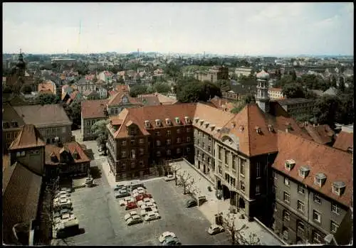 Ansichtskarte Herford Rathaus aus der Vogelschauperspektive 1970