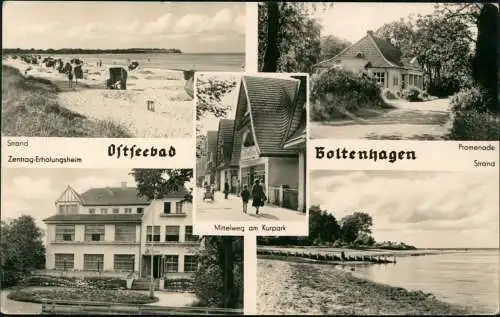 Boltenhagen DDR Mehrbild Zentrag Erholungsheim Mittelweg am Kurpark Strand 1959