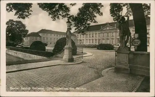 Ansichtskarte Tiergarten-Berlin Schloß Bellevue, Gästehaus des Reiches 1944