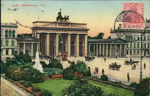 Ansichtskarte Mitte-Berlin Brandenburger Tor 1910