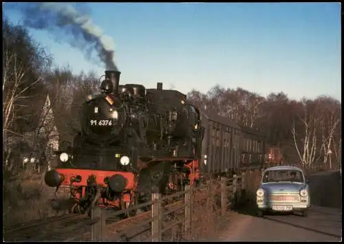 Dampflokomotive Güterzug-Tenderlokomotive DR-  Witten-Bommern Ruhr 1996