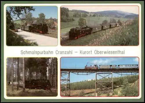 .Sachsen Ansichten der Schmalspurbahn - Im Wald, übers Feld und Brücke 1986