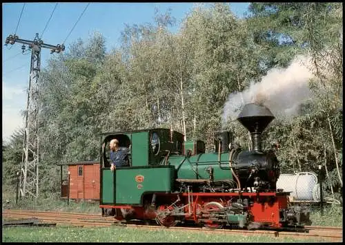 Bad Muskau Schmalspurbahn - Waldeisenbahn Dampflok Nr. 7790 in Weißwasser 1987