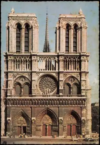 CPA Paris Kathedrale Notre-Dame de Paris 1960