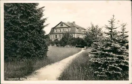 Postcard Franzensbad Františkovy Lázně Kaffee Egerländer. 1944