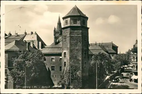 Königsberg (Ostpreußen) Калининград Straßenpartie am Schloss 1941