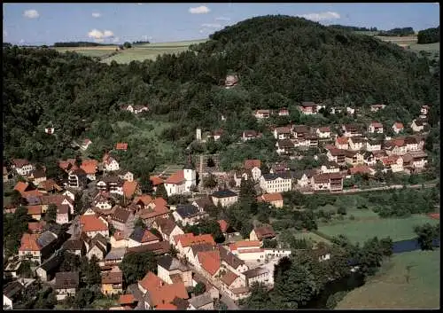 Muggendorf-Wiesenttal Panorama-Ansicht, Naturpark Fränkische Schweiz 1980