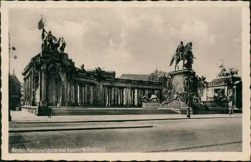 Ansichtskarte Mitte-Berlin Kaiser-Wilhelm-Nationaldenkmal 1934