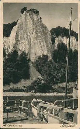 Ansichtskarte Stubbenkammer-Sassnitz Königsstuhl - Dampfer Anlegestelle 1928