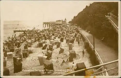 Ansichtskarte Sellin Partie am Damenbad - Fotokarte 1931