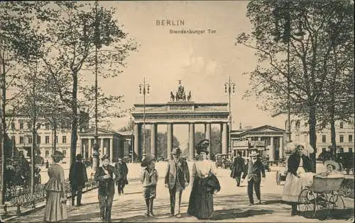 Mitte-Berlin Brandenburger Tor Weltstadt Bilder feine Herrschaften 1898