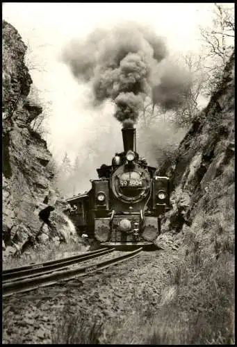 Dampflokomotive Baureihe 99 5904 Eisenbahn-Verkehr im Harz 1975