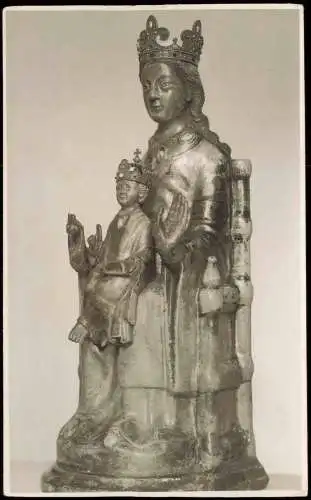 Ansichtskarte Werl (Westfalen) Fotokarte Madonna mit Jesus 1954