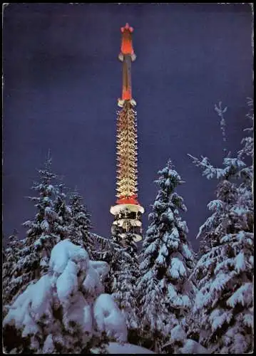 .Bayern Rundfunkturm auf dem Brodjackelriegel Bayerischer Wald 1975