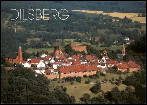 Ansichtskarte Dilsberg-Neckargemünd Panorama-Ansicht 2000