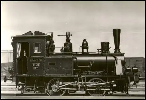 Ansichtskarte  Dampflokomotive Chronikkarte Verkehrsmuseum Dresden 1971