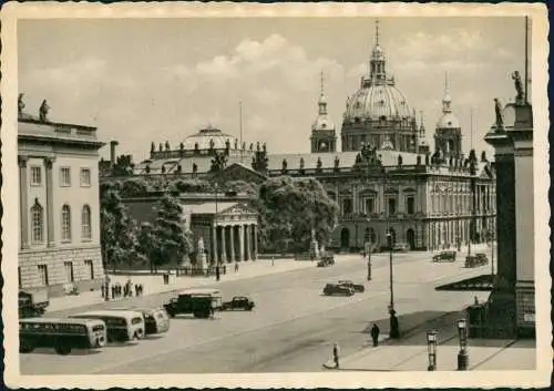 Ansichtskarte Mitte-Berlin Unter den Linden 1953