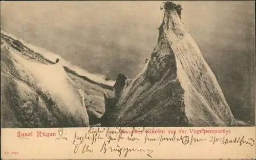 Stubbenkammer-Sassnitz Wissower Klinken aus der Vogelperspektive 1902