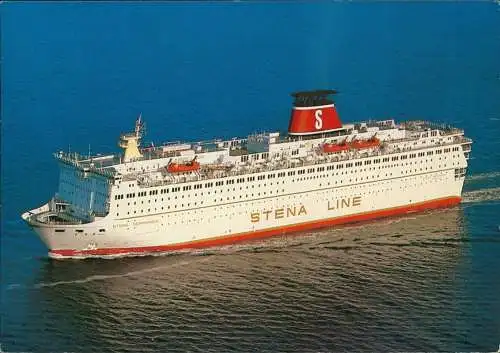 Ansichtskarte  Fährschiff der Stena Line „STENA GERMANICA" 1975