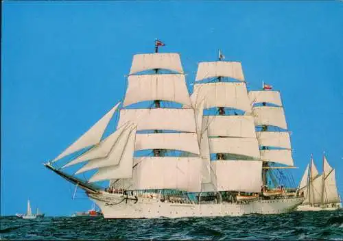 Sailing Boat Segelschiff Schiff Vollschiff „Dar Pormorza" (Polen) 1970