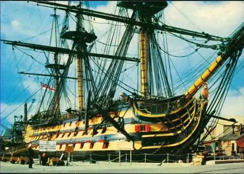 Ansichtskarte  HMS VICTORY (Segelschiff) Museumsschiff Schiff Ship 1975