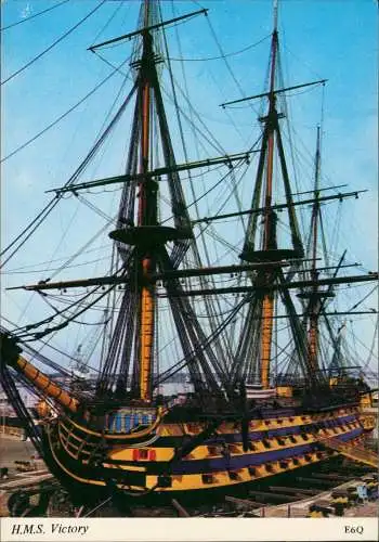 H.M.S. Victory (Segelschiff, Großsegler, Museumsschiff England) 1970