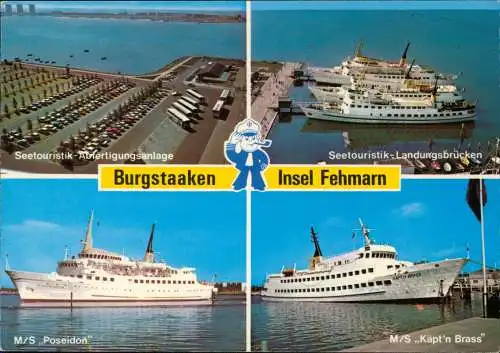 Fehmarn (Insel) Fähren Poseidon, Käpt'n Brass, Burgstaaken 1982