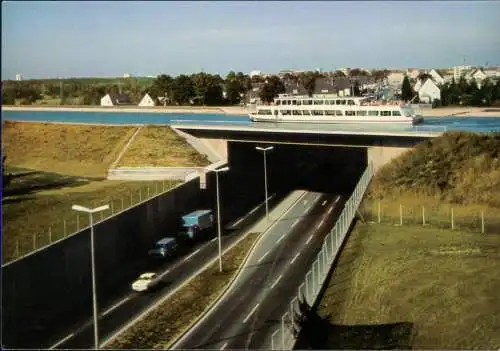 Wasserbrücke Schiff "NEPTUN" auf dem MAIN-DONAU-KANAL bei Nürnberg Fürth 1975